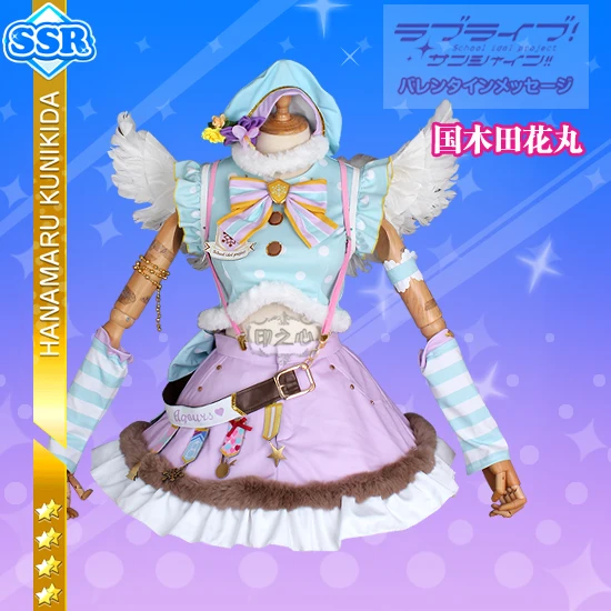 Аниме! Lovelive Sunshine Aqours Kunikida Hanamaru милое рождественское платье для пробуждения хора