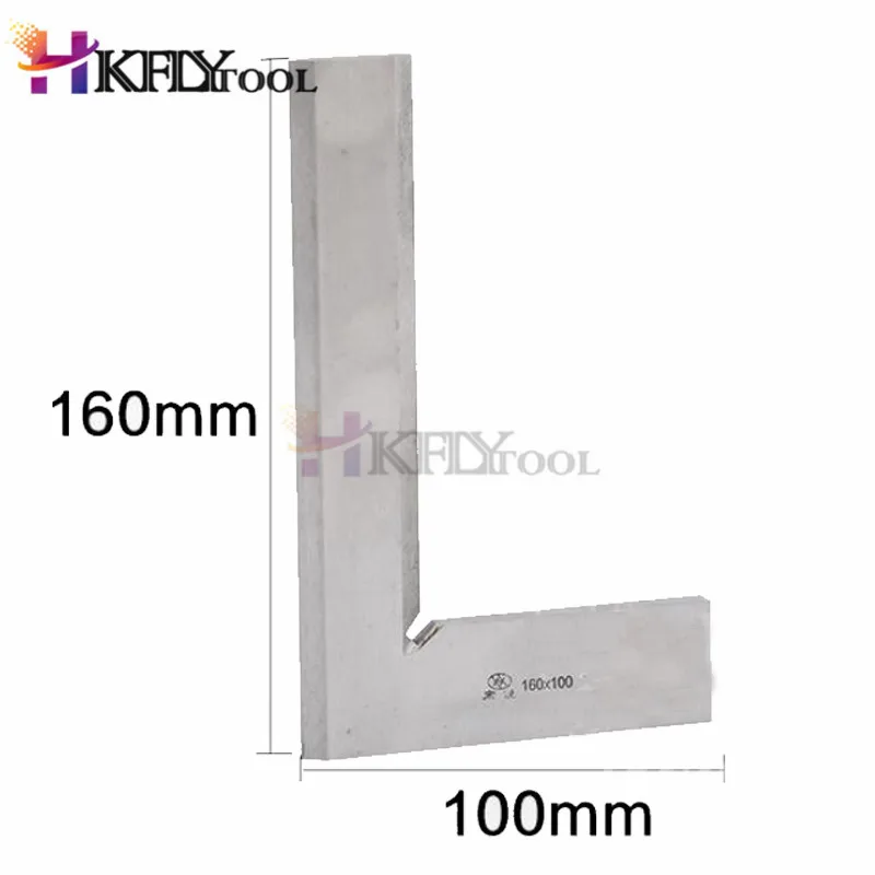 Square Ruler 90 degree Right Angle 160*100mm Stainless Steel 160x100mm Blade-edge Protractor | Инструменты