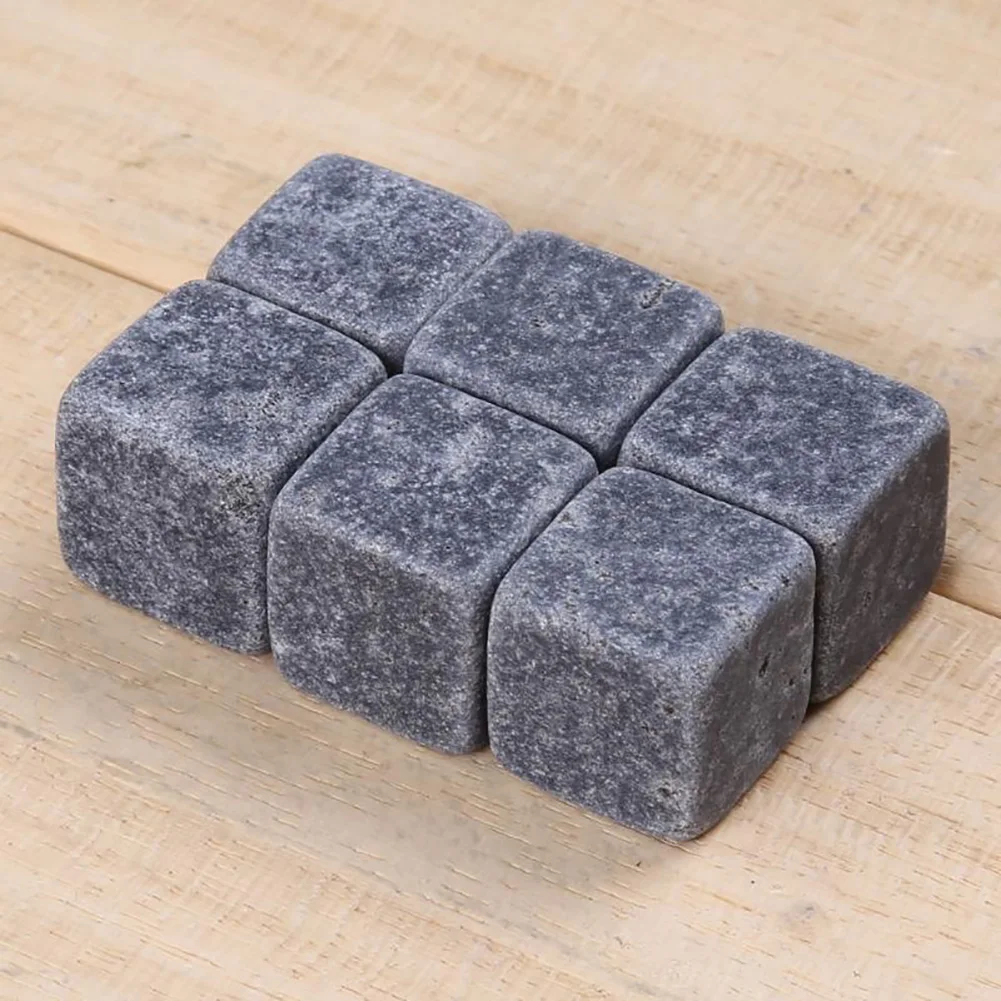 Marble Ice Cubes Drink Cooler Cooling Ice Cube Rocks Whiskey Cocktail Ball Mold Maker Bar Kitchen Tool 6pcs