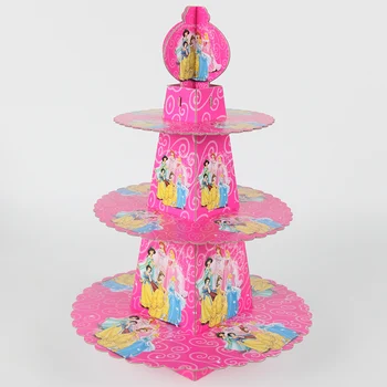 

princess cake stand princesses three layers cake stand girls birthday party decoration baby shower dessert stand Princess