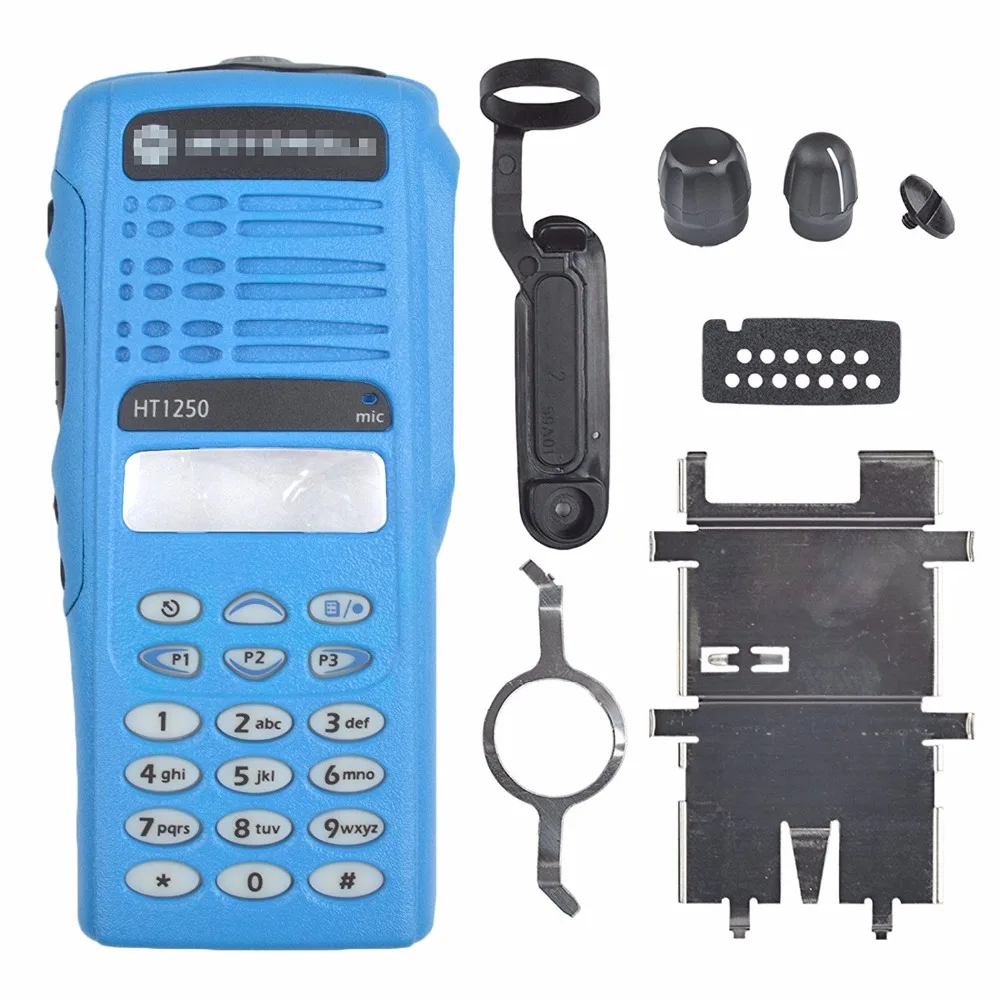 Blue Replacement Repair case Housing cover for Motorola HT1250 full