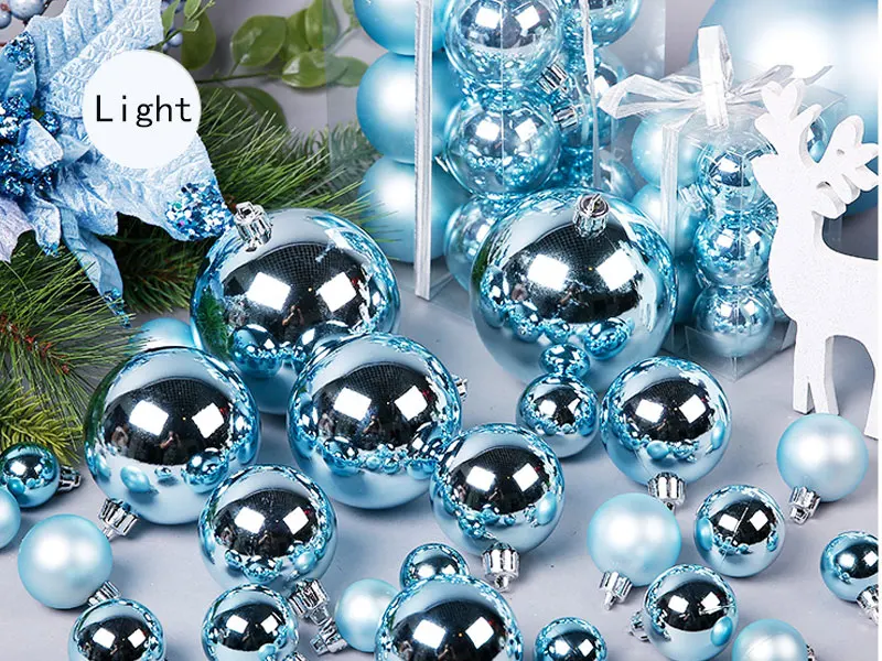 3-15 см матовый синий светильник, Рождественский шар, свадьба, день рождения, вечеринка, тренд, дерево, украшение, подвеска, пузырчатая Сфера