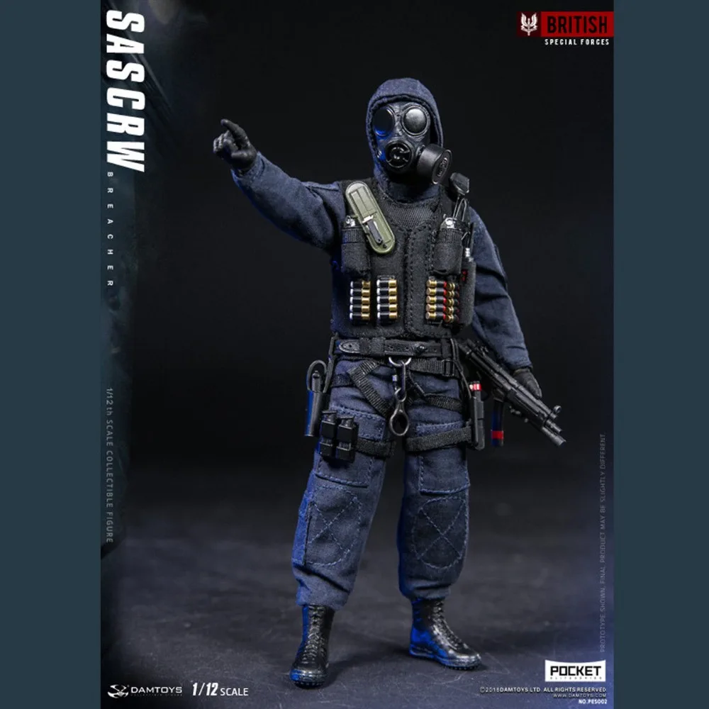 DAMTOYS 1/12th карман элитная Серия SAS CRW БРИЧЕР PES002 6 дюймов Коллекционные фигурки