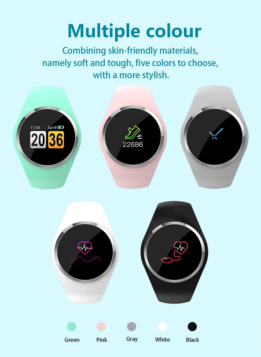 Greentiger Q1 Смарт-часы фитнес-трекер для измерения сердечного ритма водонепроницаемые носимые устройства умные часы для мужчин и женщин часы для IOS Android