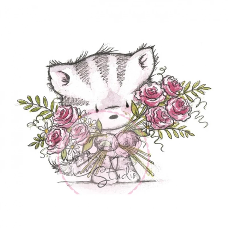 

2019 new Animal/flower Transparent Clear Stamps for DIY Scrapbooking/Card Making/Kids Christmas Fun Decoration Supplies Cartoon