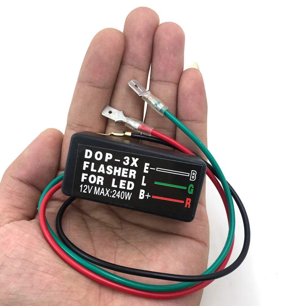 

Motorcycle Universal Blinker Relay 3 Pin 12V LED Turn Signal Light Flasher