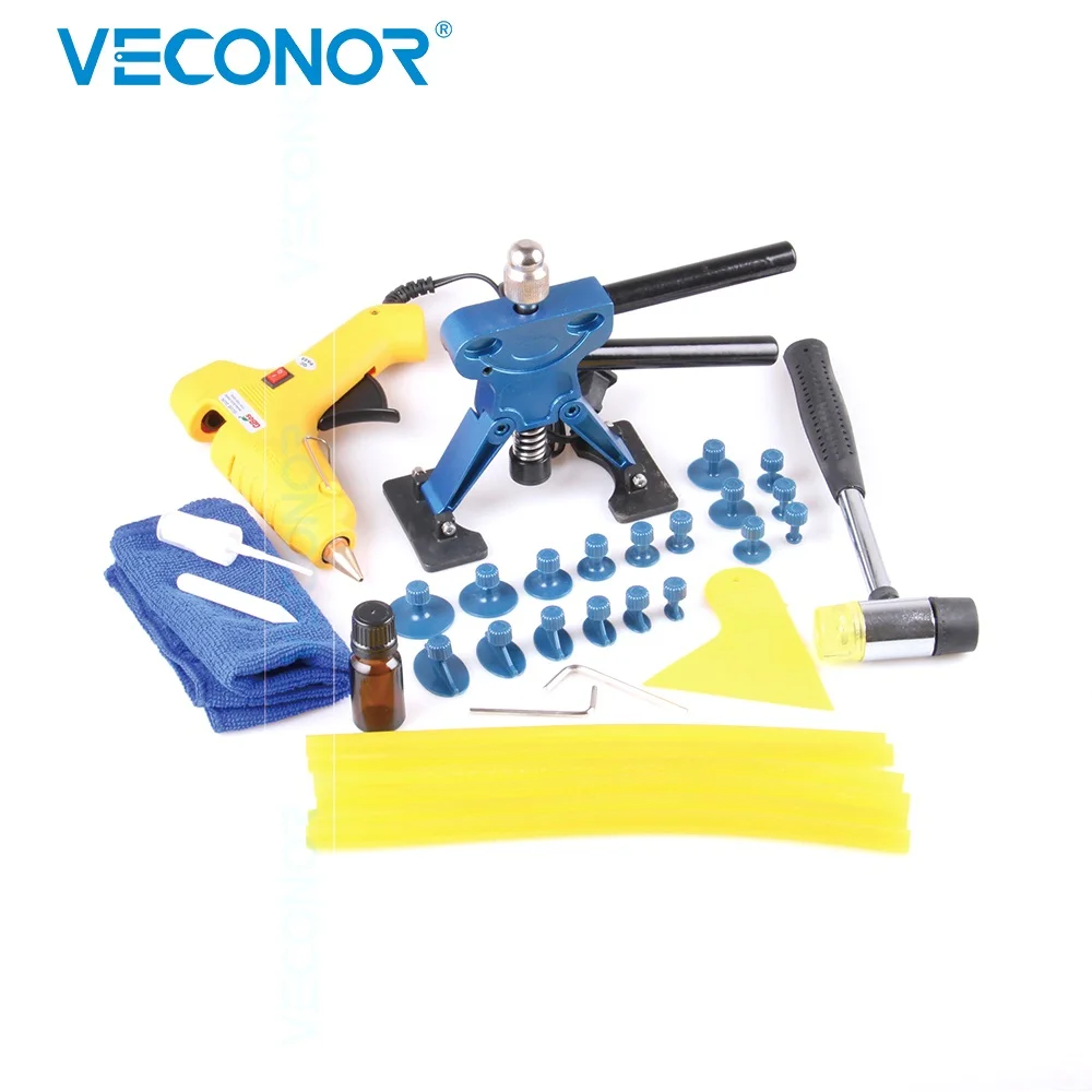 32 pieces set panel dent repair tool auto dent puller PDR tool with 18 pcs glue puller tabs auto repair tools