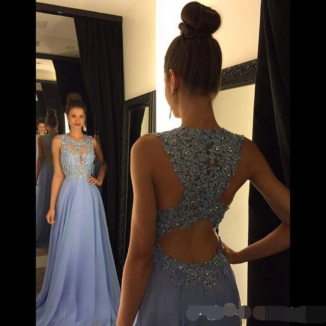 Лавандовые платья для выпускного вечера vestidos de gala robe de soiree кружево, аппликация бисером формальное вечернее платье длинное шифоновое вечернее платье
