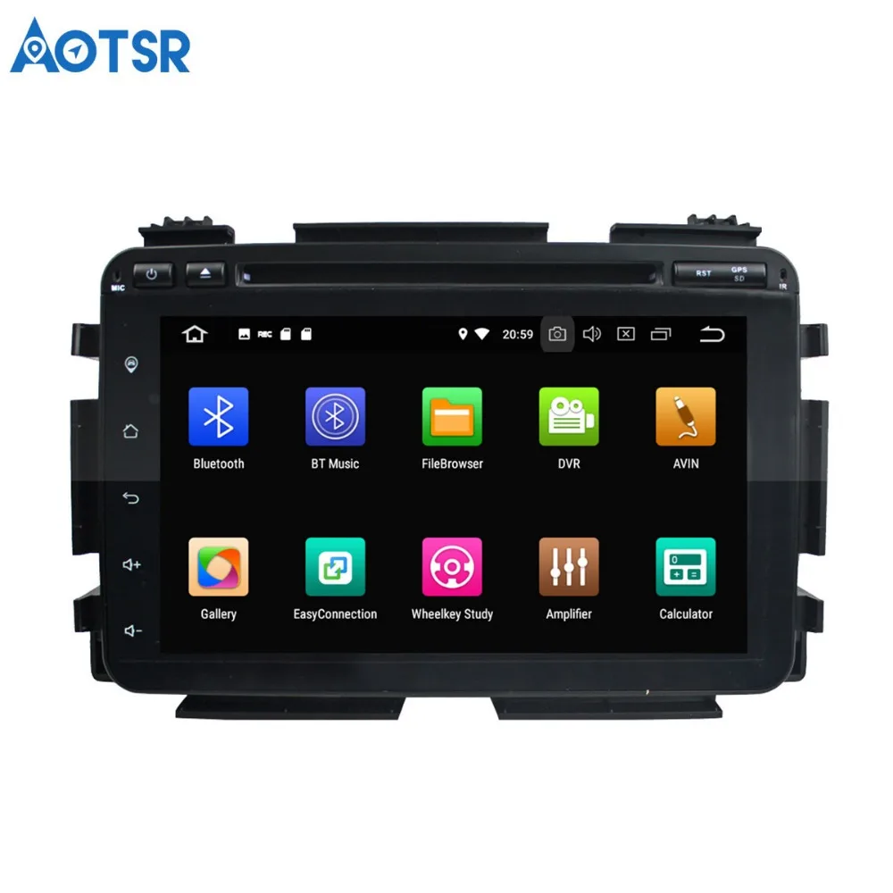 Автомобильный DVD плеер Aotsr Android 8 0 7 1 GPS навигация для Honda HRV 2015 VEZEL мультимедийный