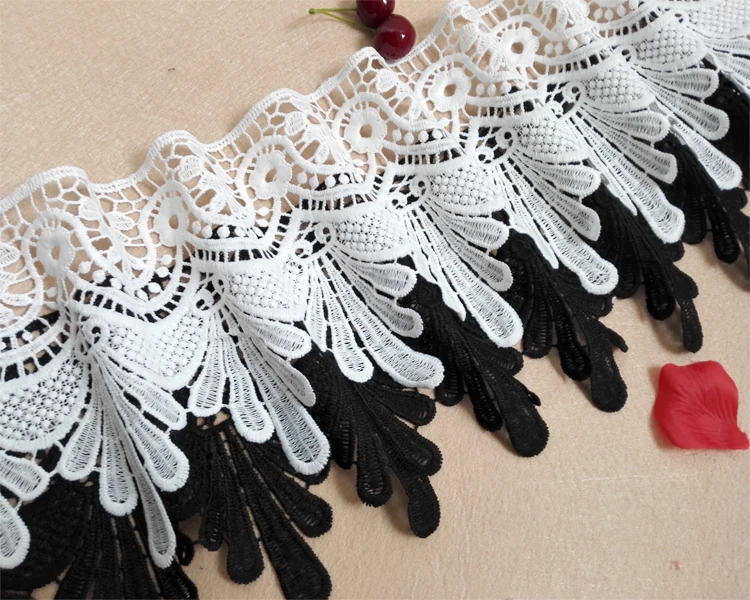 

15cm Wide Milk Silk Water Soluble Delicate Lace Fabric Accessories DIY Clothing Skirt Hem Sofa Curtain Edge Sewing Decoration