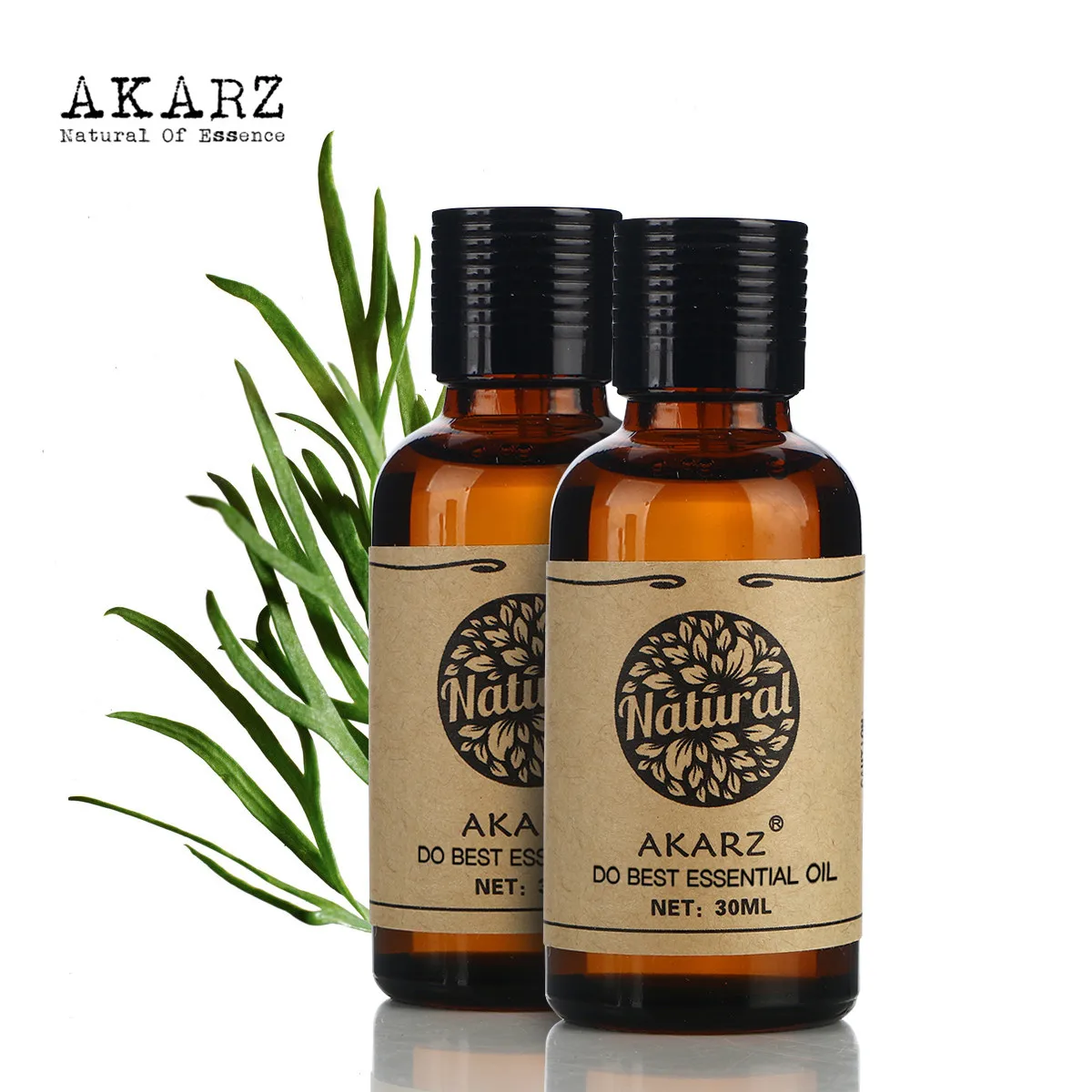 AKARZ расслабляющий набор натуральный ароматерапия жасминовое масло перечной мяты масло для массажа тела 30 мл* 2