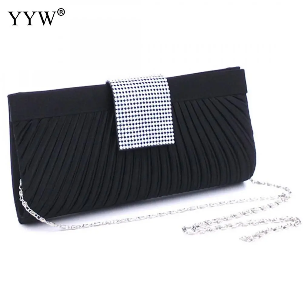 Брендовая модная женская сумка-клатч, серебристые атласные женские сумки, черная вечерняя сумка, сумки через плечо, маленький кошелек-клатч
