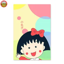 Chibi Maruko-chan милая маленькая девочка красный бант DIY цифровой рисовальный, чертежный на ткани