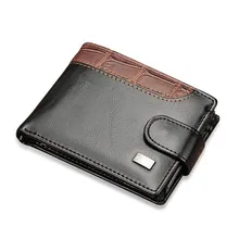 Baellerry Leather Vintage font b Men b font font b Wallets b font Coin Pocket Hasp