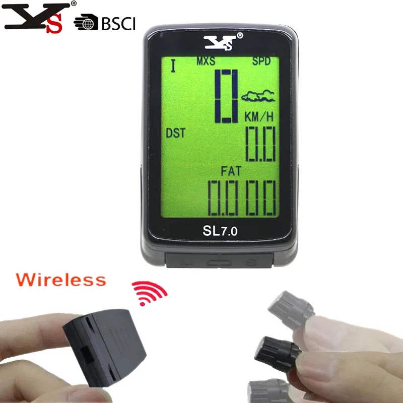 Bicycle Computer Cycling Backlight Speedometer Weather forecast