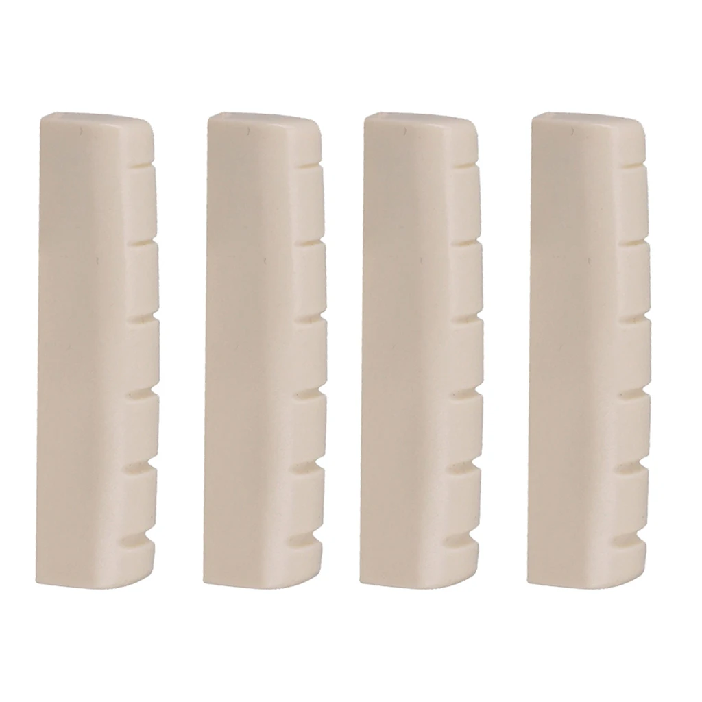 4 Pieces 6 String Left Handed Acoustic Guitar Nut Slotted 44x6x9.8-9mm