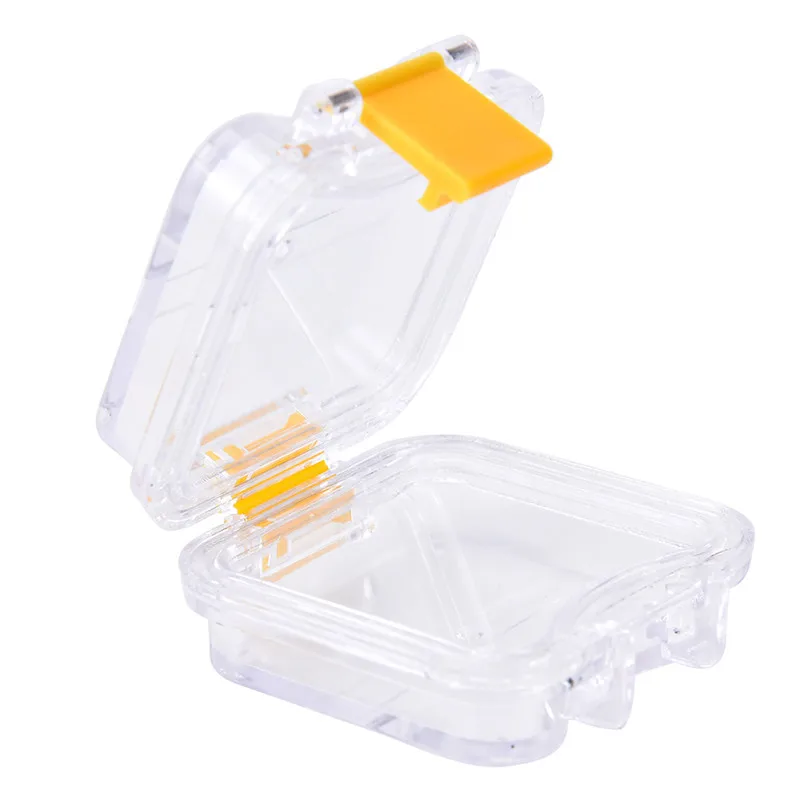 

Transparent Tooth Box Denture Bath Box Case Dental False Teeth Storage Box With Hanging Net Container Artificial Tooth Organizer