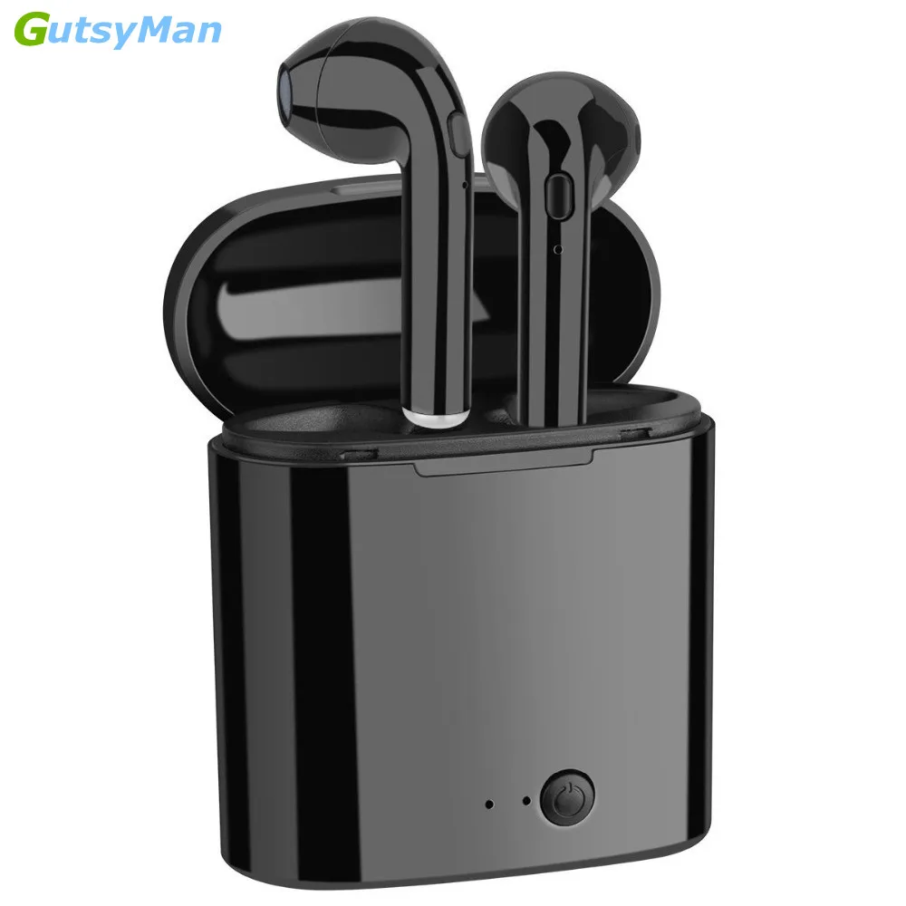 

GutsyMan i7s TWS Wireless Bluetooth Earphone In-Ear Music Earbuds Set Stereo Headset for iphoneX 6 7 8 Samsung Xiaomi Retail Box