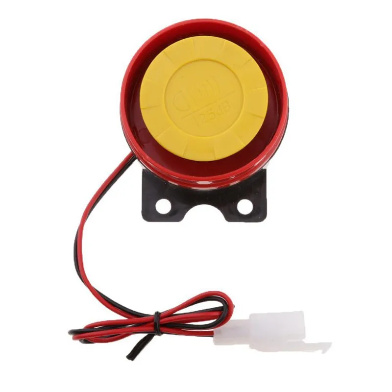 12V Car Truck Motorcycle Mini Wired Raid Siren Small Electric Horn Alarm Car Accessories for Auto Security Sound Alarm System