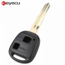 Keyecu 2 Button Replacement Remote Key Shell Case Cover Box with Uncut TOY41 Blade for Toyota Echo MR2 Plaz Yaris