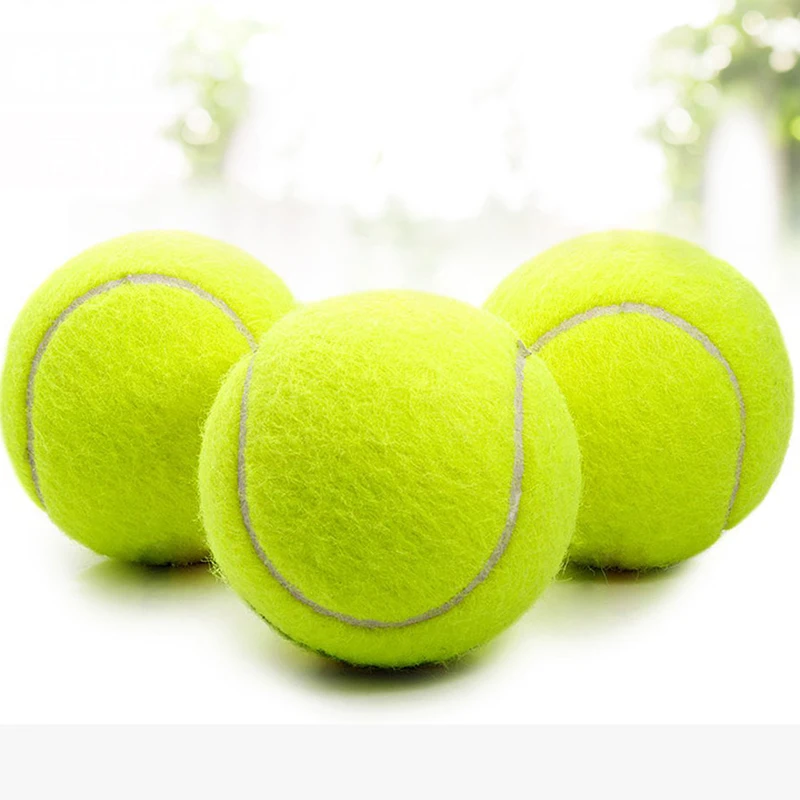 1 шт. Желтые Теннисные Мячи, спортивные соревнования на открытом воздухе, Веселый крикет, Пляжная собака, высокое качество, Теннисный тренировочный мяч