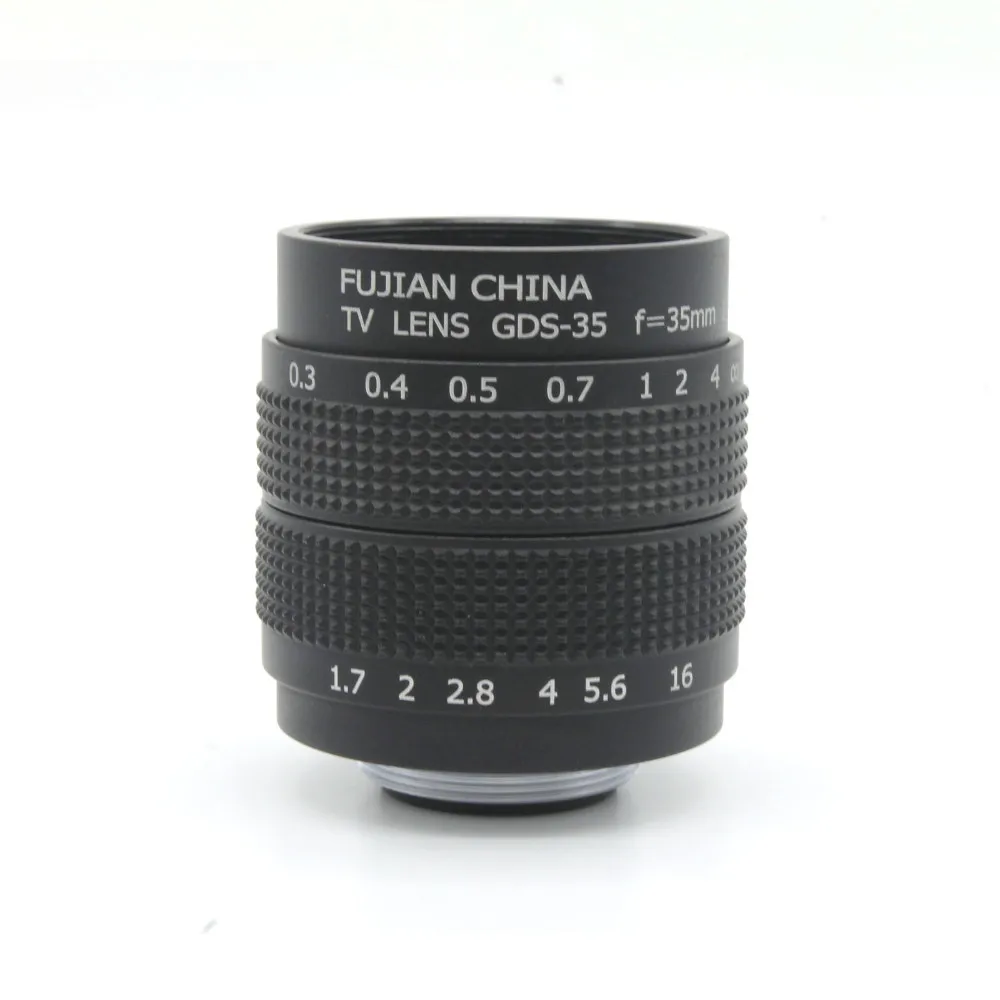  Fujian 35mm f/1.7 CCTV camera lens for M4/3 / MFT Mount Camera & Adapter bundle+2 c Macro ring - 32840493163