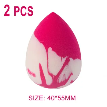 

2 PCS Soft Hydrophilic Makeup Sponge BB Cream Beauty Egg Wholesale Puff Wet Dry Dual Use Face Foundation Powder Gourd Cosmetic