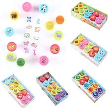 24 шт./лот для детей с мультипликационным принтом для детей на заказ Пластик резиновые самостоятельной Печати На чернилах игрушки Обучающие игрушки для детей