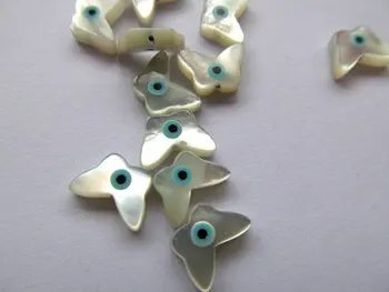 

12pcs Gergous Shell Cabochon White Mother of Pearl Shell Jewelry Animals Butterfly Evil Cabochon Shell Beads