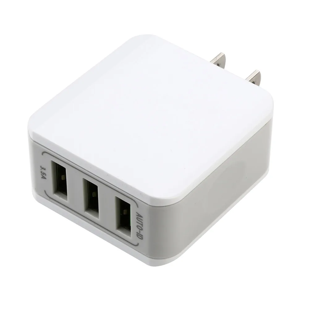 Мобильный телефон зарядное устройство 3 порта двойной USB быстрое адаптер Быстрая