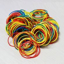 100 peças/pacote colorido natureza borracha bandas 38 mm escola escritório casa anel industrial banda de borracha papelaria pacote suportes