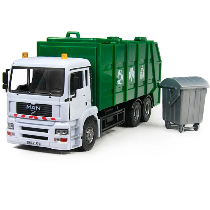 kids toy gift, Alloy Sanitation trucks / large clean car / garbage