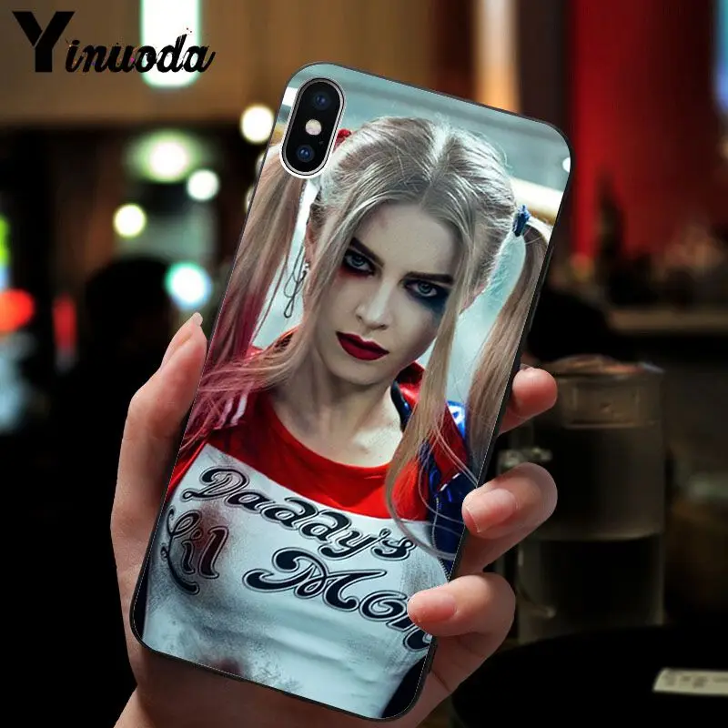 Yinuoda чехол для телефона с принтом сделай сам harley quinn iPhone X XS MAX 6 6S 7 7plus 8 8Plus 5 5S