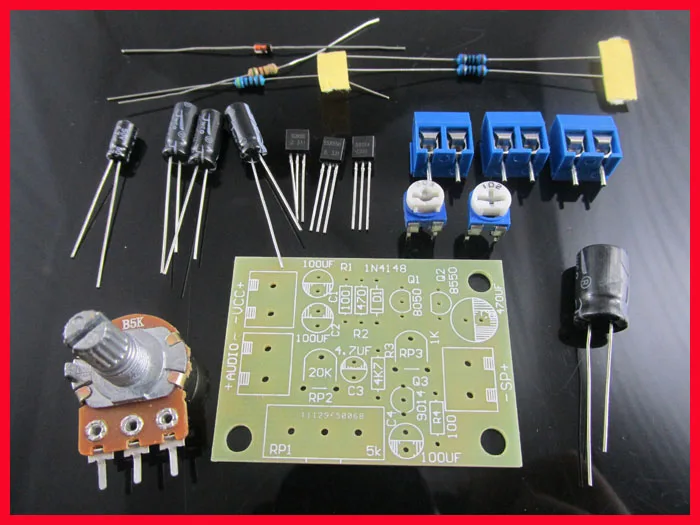 OTL discrete components power amplifier electronic