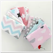 9 шт. 40*50 см серия природы напечатанная хлопковая ткань DIY Ручная работа шитье куски ткани Para Лоскутная стеганая ткань