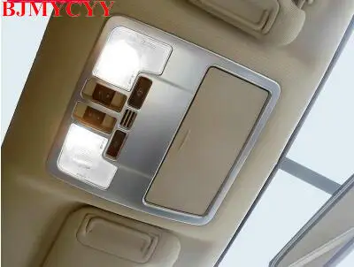 BJMYCYY для 2014 2015 Toyota Highlander Kluger ABS хром передняя лампа чтения крышка лампы Отделка