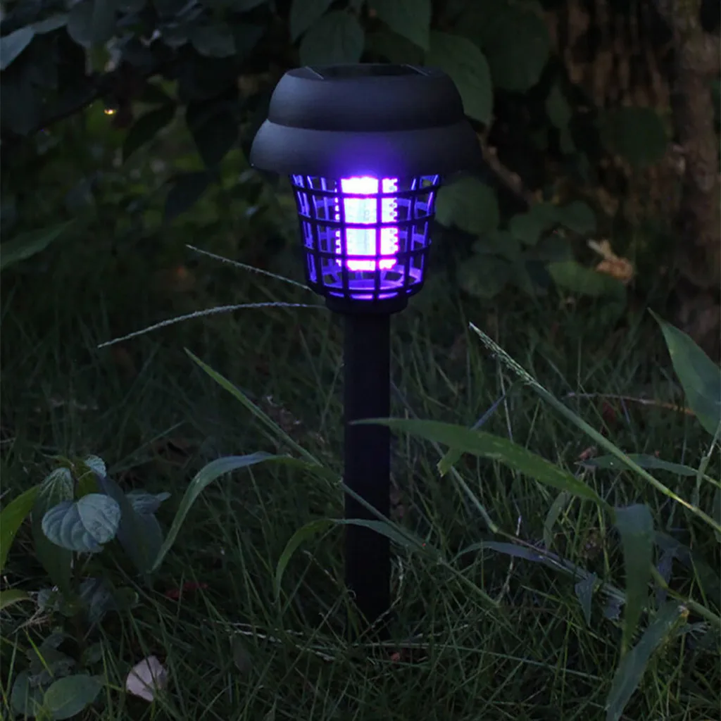Светодиодная лампа на солнечных батареях от комаров, вредителей, Жуков, Zapper лампа для уничтожения насекомых, открытый сад, лето, оснащенная