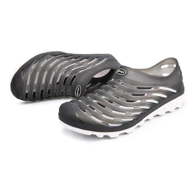 Big Size 40-45 Croc Men Black Garden Street Style Trending Aqua Clogs Hot Band Sandalias Summer Slides Beach Shoes (16)