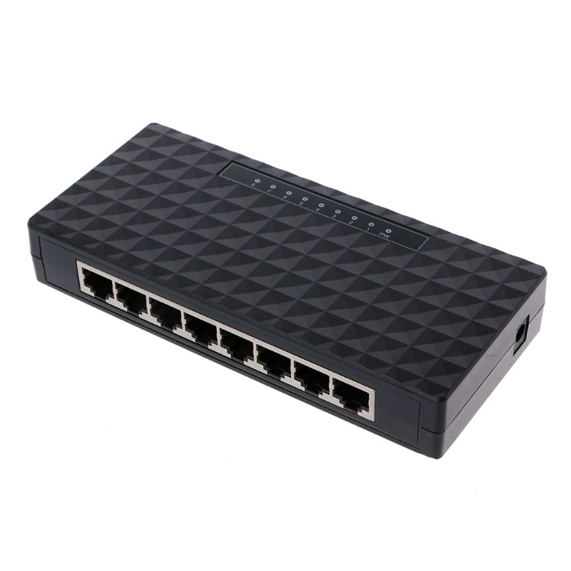 8-Порты и разъёмы сети Ethernet Switch HUB Desktop Mini Быстрая LAN коммутатор адаптер-l057 Новый горячий