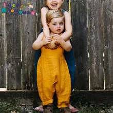 Летние детские хлопковые комбинезоны, штаны, Комбинезоны для маленьких мальчиков и девочек, детская модная одежда, От 1 до 5 лет