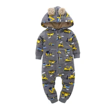 Newborn Bebe Jumpsuit baby Rompers Baby Boy Girl Cute truck Romper Sheep Fleece Infant Babies Clothes Meninas Jumpsuit