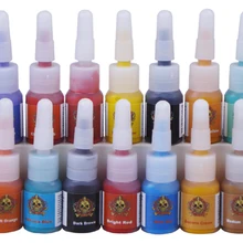 20шт Перманентный макияж пигментные чернила 20 цветов набор чернил для тату 5 мл Краска для татуажа