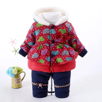 

Winter Velvet Warm Kids Clothes Baby Girls Clothing Set Children Clothes Sets Toddler Girl Clothes Fashion Korean 2018 New 2pcs