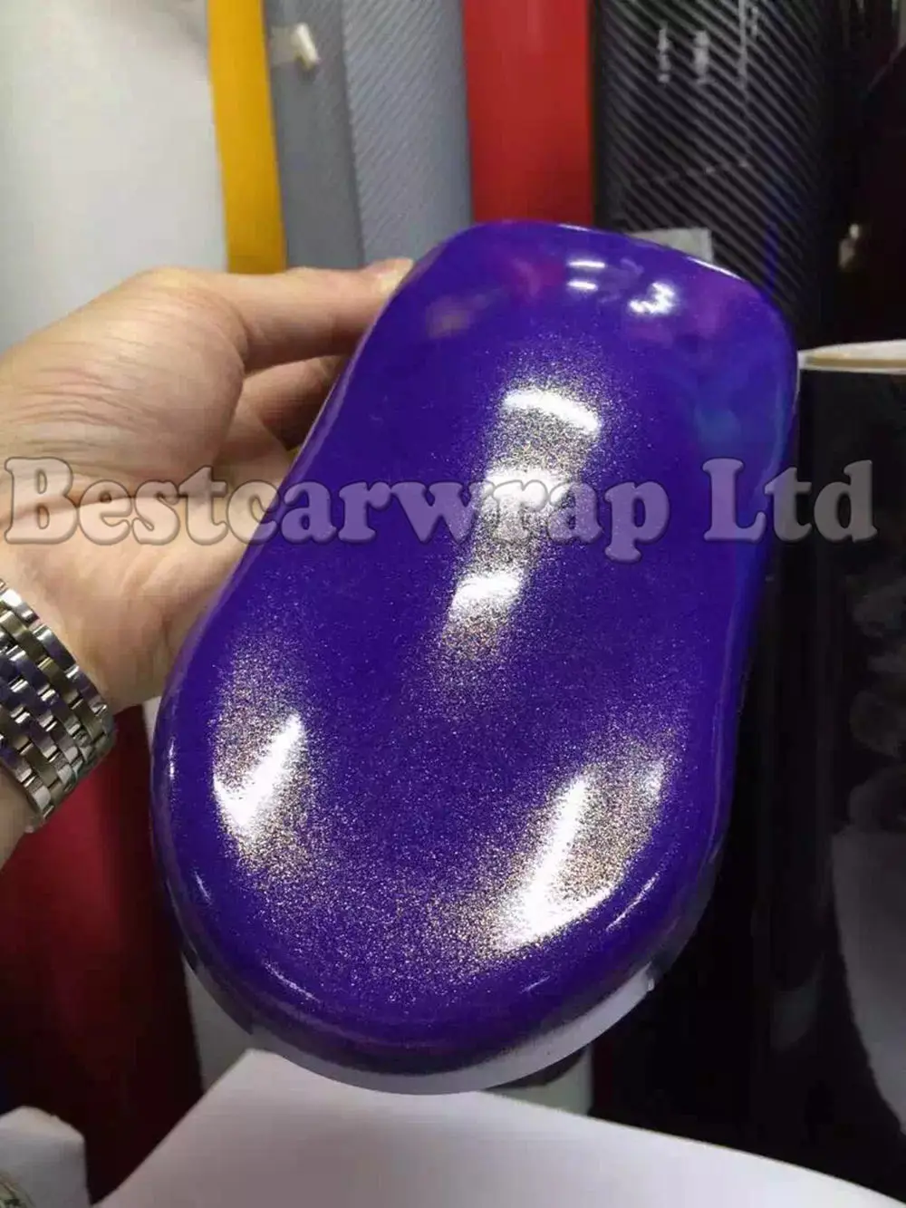 Metallic Purple Gloss Vinyl Wrap With Air release For Car Wrap Shiny