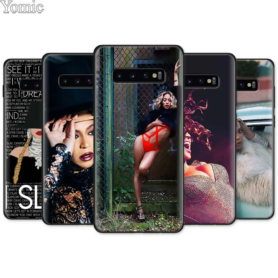

Beyonce Pop Music Black Silicone Case for Samsung Galaxy S10e S10 S8 S9 Plus S7 Note 8 9 A40 A50 A70 Soft TPU Phone Case Cover