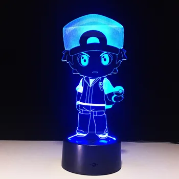 

Gift Pokemon 3d Led Night Light Usb Led Touch Night Light Battery Porch Lights Lighting For Under Kitchen Cabinet Room Lamp