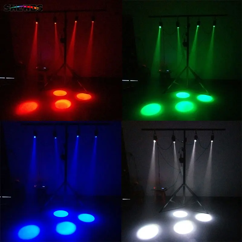 SHEHDS белый Светодиодный прожектор 6 Вт красный/зеленый/синий/белый/фиолетовый цвет Освещение для дома, комнаты, танцевального зала, небольшой производительности