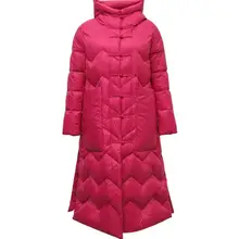 Женский длинный пуховик, большой размер, свободный женский плащ, куртка