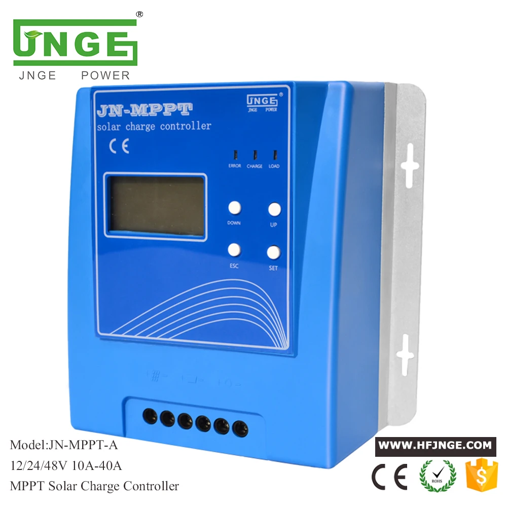 JNGE 40а солнечный мррт Контроллер заряда 12 в 24 в 48 в MPPT солнечная панель регулятор батареи с макс. 150 в PV вход