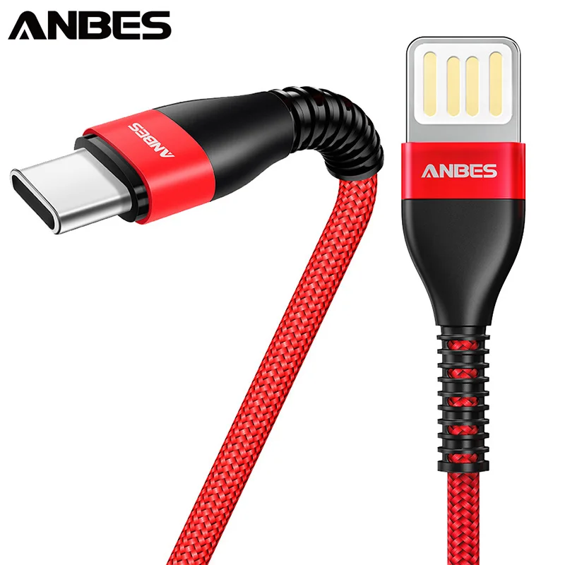 

ANBES Micro USB Cable Type C Fast Charge USB Data Cable For Samsung Xiaomi Huawei Tablet Android Mobile Phone USB Charging Cord